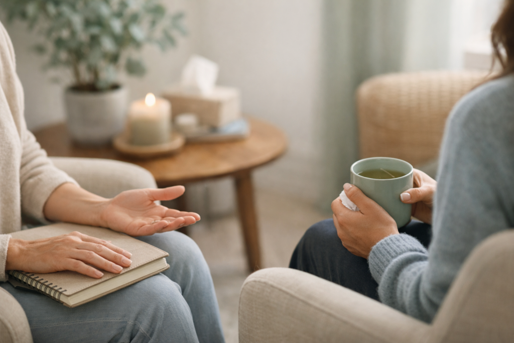 Accompagnement de Sophrologie deuil et douleur